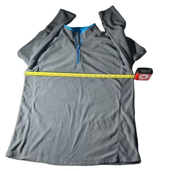 Nordic Track Gray and Blue Fleece Polo Size Med, SKU: 5-4310 - Picture 5 of 7
